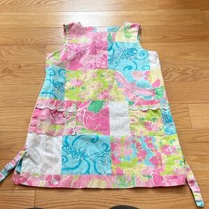 Lilly Pulitzer Patchwork Dress - Pink, Blue, Green